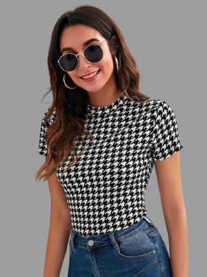 Kashonaa Casual Printed Women Black Top