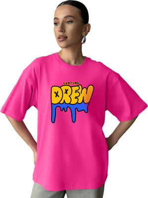 Leotude Casual Printed Women Pink Top