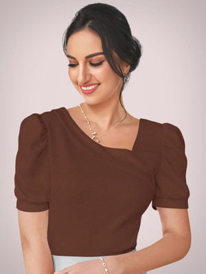 Kashonaa Casual Solid Women Brown Top