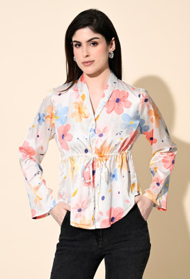 PRETTY LOVING THING Party Printed Women Multicolor Top