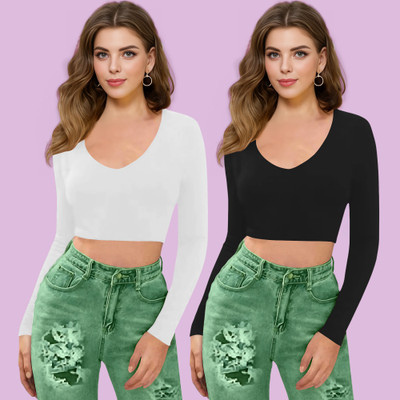 Dream Beauty Fashion Casual Solid Women Black Top