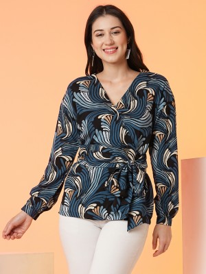 Globus Casual Printed Women Blue Top