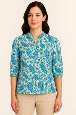 GLENZI Casual Printed Women Multicolor Top