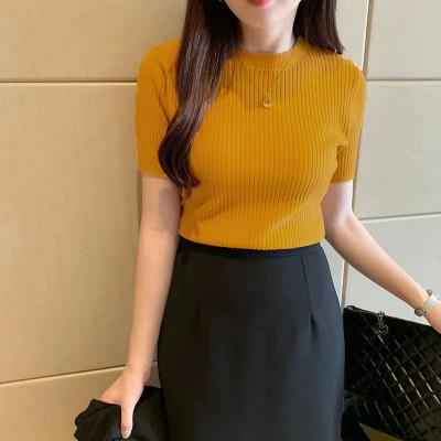 Istyle Can Casual Solid Women Yellow Top