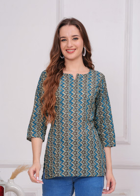 HouseOfCommon Casual Floral Print Women Black, Blue Top