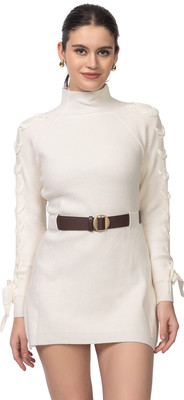 LORY Casual Self Design Women White Top