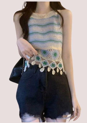 Epicedesigns Casual Solid Women Blue Top