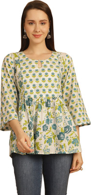 Rajnandini Casual Printed Women Multicolor Top
