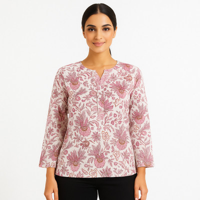 RV CREATION Formal Printed Women Multicolor Top