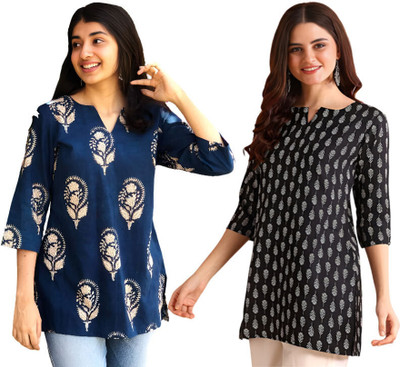 ak fashion mall Casual Printed Women Multicolor Top