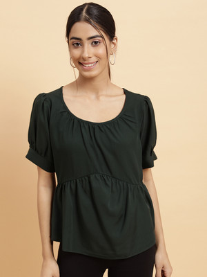 Neesh Casual Solid Women Multicolor Top