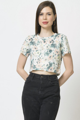 Styvibe Casual Printed Women White Top