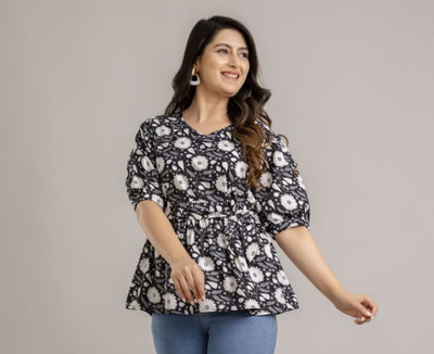 WANRIP Casual Printed Women Multicolor Top