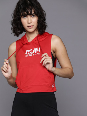 HRX by Hrithik Roshan Casual Printed Women Red Top