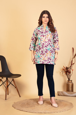 MANTRA DESIGNER Casual Floral Print Women Multicolor Top