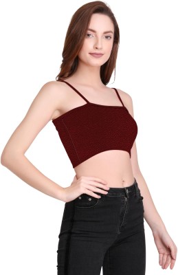 jovo Casual Solid Women Maroon Top