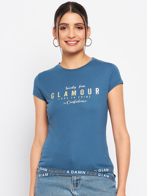 DUKE Casual Printed Women Blue Top