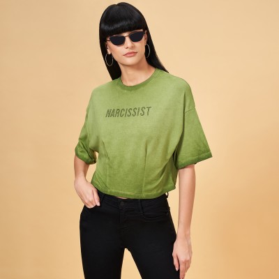 SF Jeans by Pantaloons Casual Solid Women Green Top