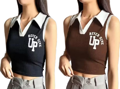 Fashionown Casual Embroidered Women Multicolor Top