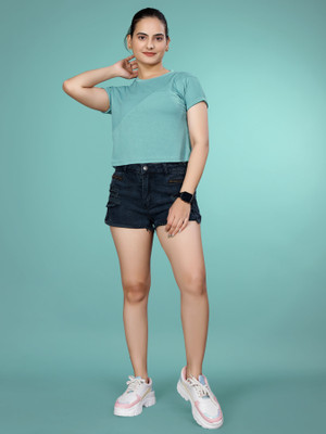 SAKARMAA Party Solid Women Beige Top