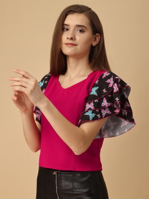 Paralians Casual Printed Women Multicolor Top