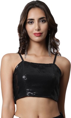 MARC LOUIS Party Embellished Women Black Top