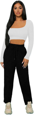THE BLAZZE Casual Solid Women White Top
