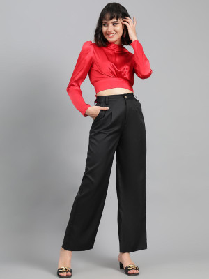 KOTTY Casual Solid Women Red Top