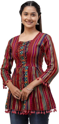 GULABI NAGRI Casual Printed Women Multicolor Top