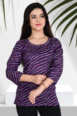 AKSHA CREATION Casual Striped Women Multicolor Top