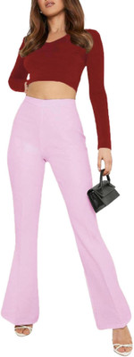 THE BLAZZE Casual Solid Women Maroon Top