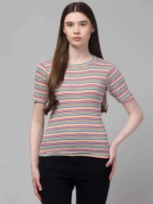 Western Darji Casual Striped Women Multicolor Top