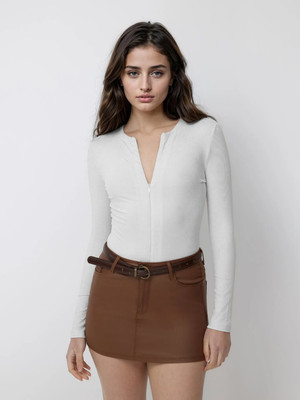 KOTTY Casual Solid Women White Top
