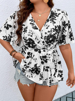 MANKSH Party Printed Women Multicolor Top