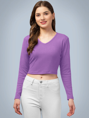 Kashonaa Casual Self Design Women Light Blue Top
