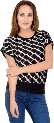 WestCHIC Casual Cap Sleeve Solid Women White, Black Top