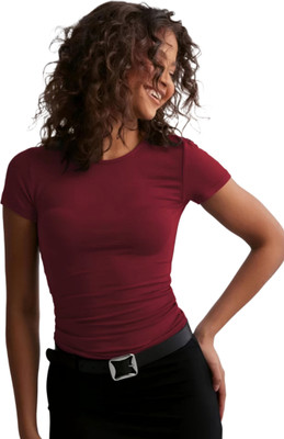 SIGHTBOMB Formal Solid Women Maroon Top