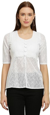 vashist Casual Printed Women White Top