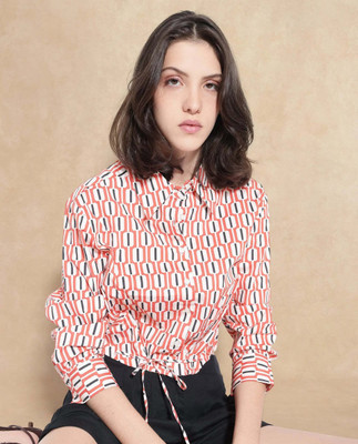 RAREISM Party Geometric Print Women Multicolor Top