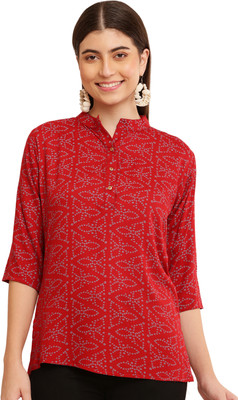 Pq PRIYA POINT Women Printed Ethnic Dress Kurta(Dark Green)