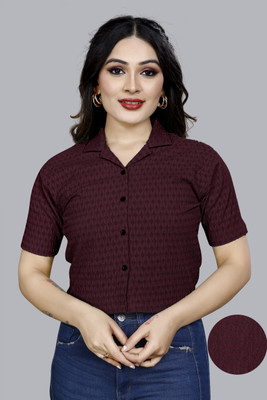 Varidashi Casual Self Design Women Multicolor Top