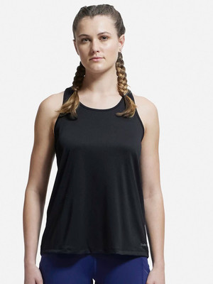 JOCKEY Casual Sleeveless Solid Women Black Top