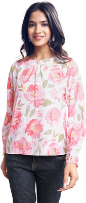 AARVI Casual Printed Women Multicolor Top