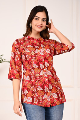 HOC's Casual Floral Print Women Multicolor Top