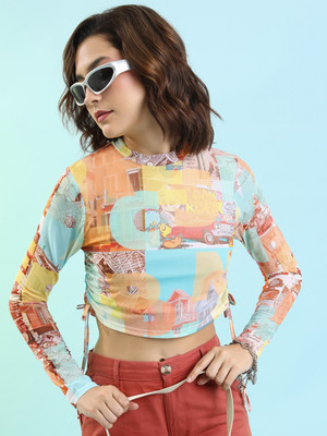 Tokyo Talkies Casual Printed Women Multicolor Top