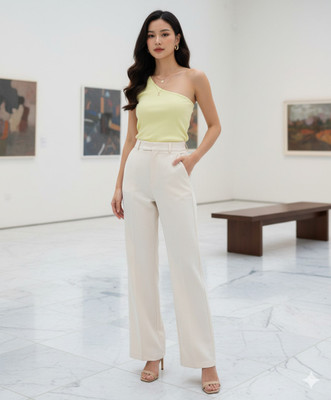 stylessagess Casual Solid Women Yellow Top