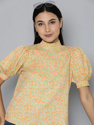 LEVI'S Casual Printed Women Orange, Light Green, Pink Top