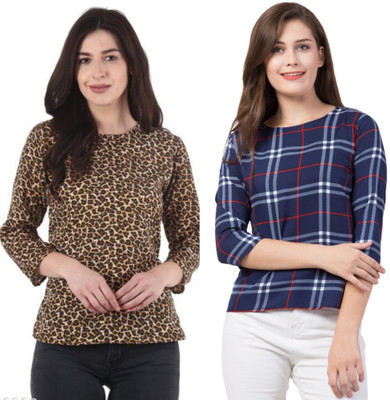 MODEST CITY Casual Printed Women Multicolor Top