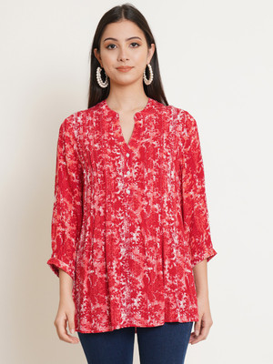 9 impression Casual Printed Women White Top