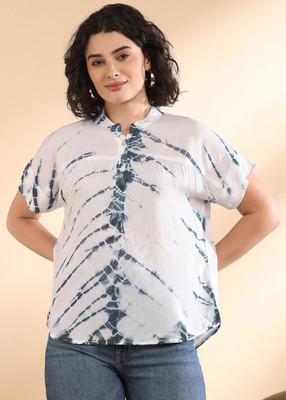 METRONAUT Casual Tie & Dye Women White Top
